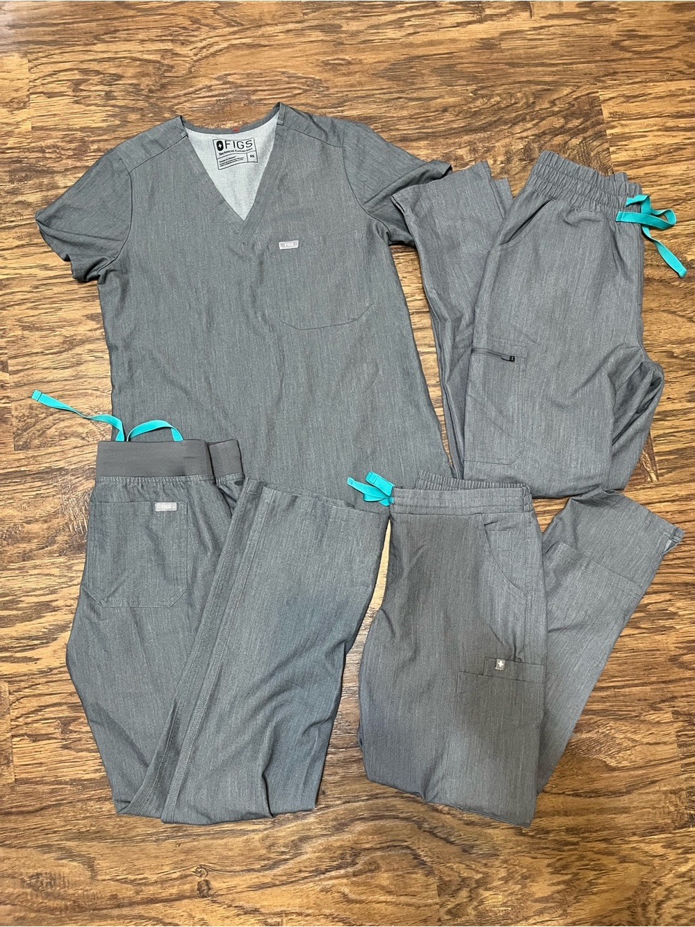 Figs Graphite Scrub Set - Size XS